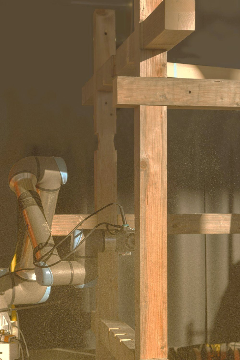 milling the mortise on the structure